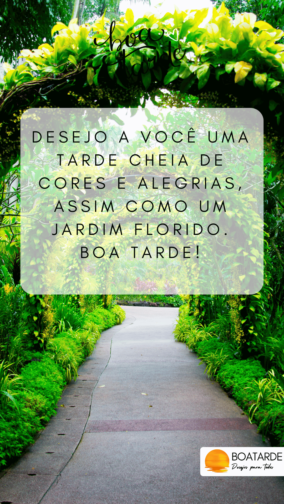 boa tarde com flores