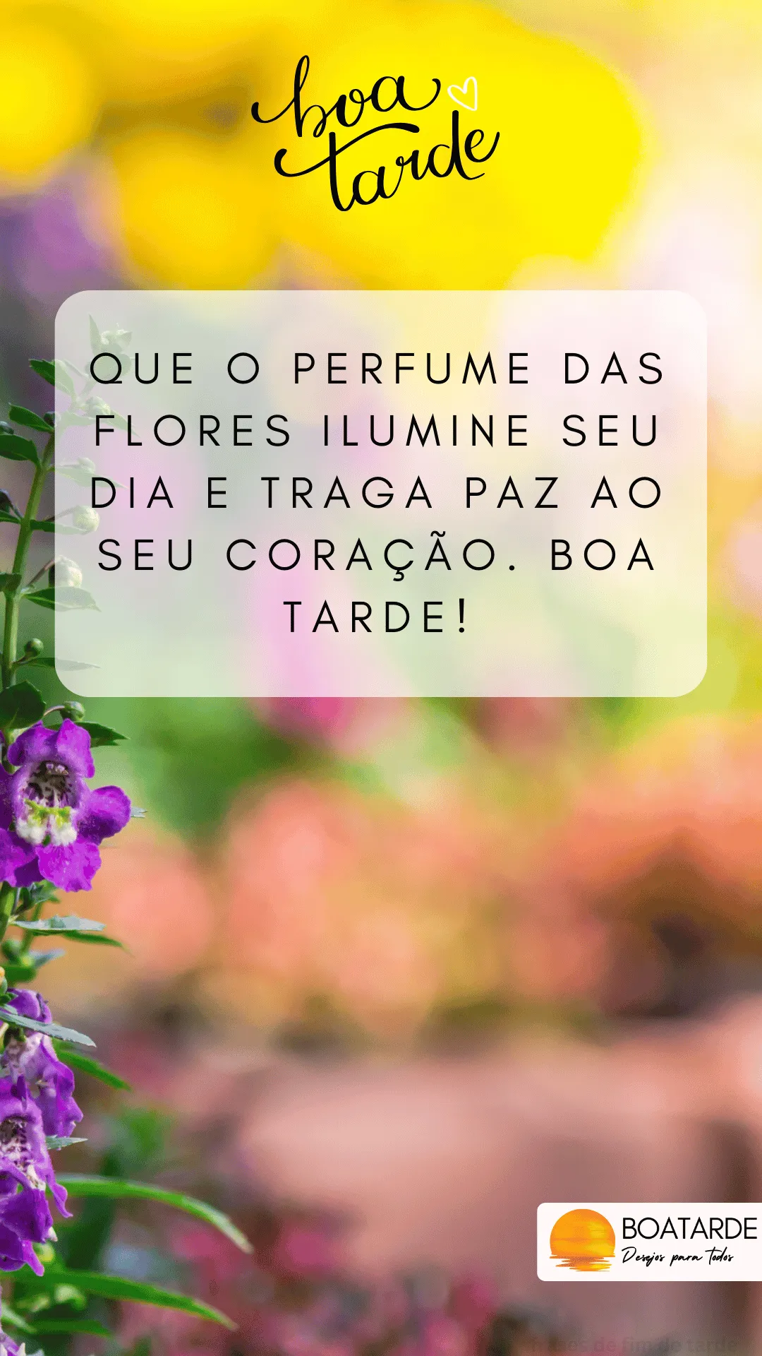 boa tarde com flores