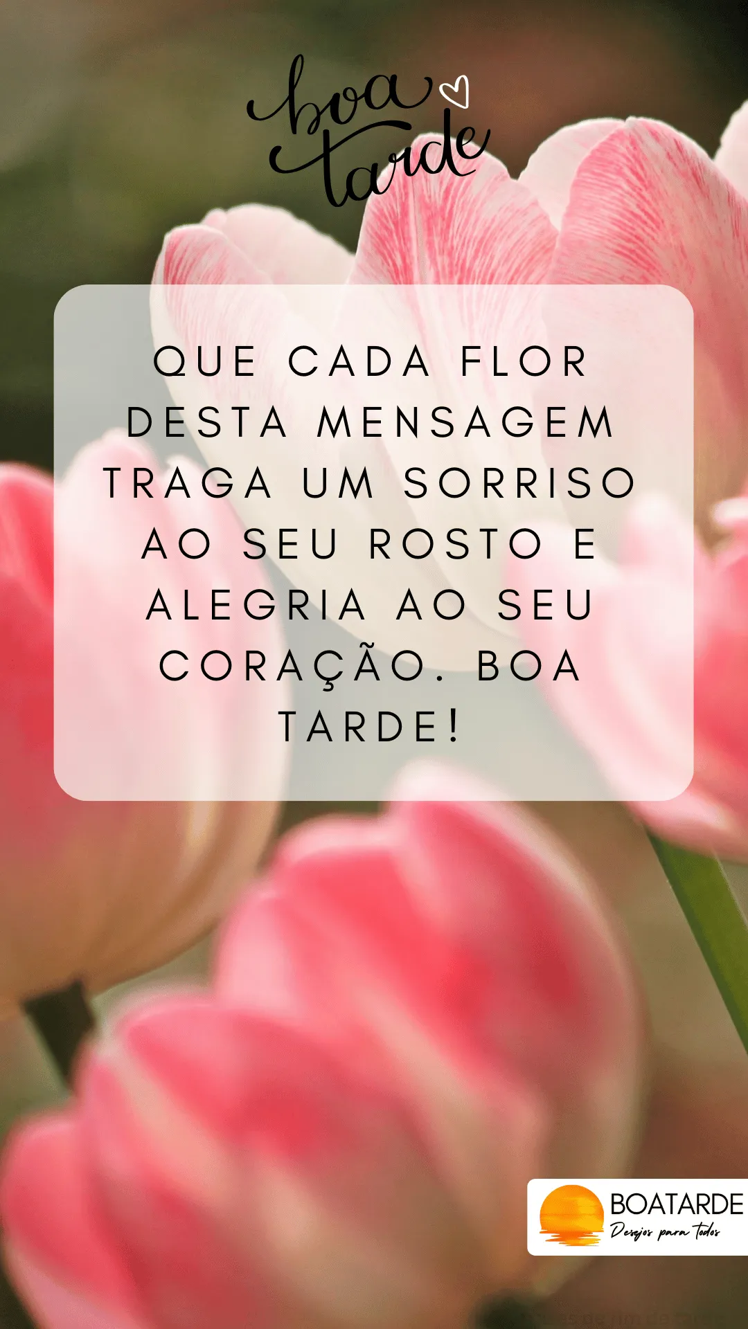 boa tarde com flores